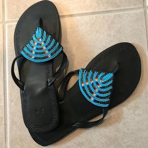 Beaded sandals